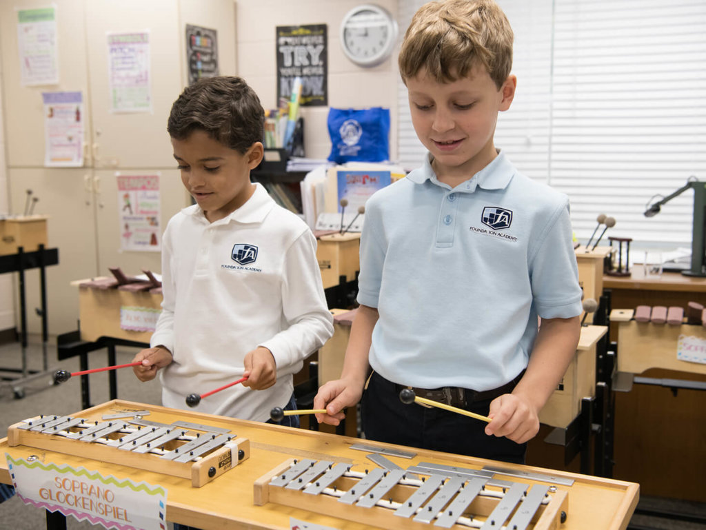 Kids Playing Instrument