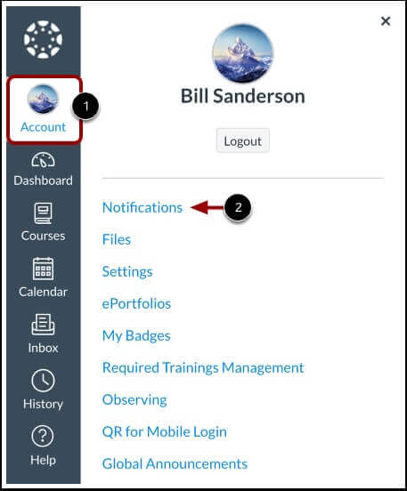Canvas Observer Account Notifications